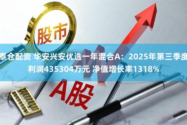 泰仓配资 华安兴安优选一年混合A：2025年第三季度利润435304万元 净值增长率1318%